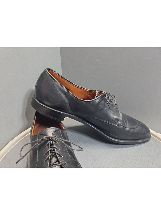 Allen Edmonds Walton Dress Shoes Mens 15 2A Black Leather Split Toe Derby USA main image 4
